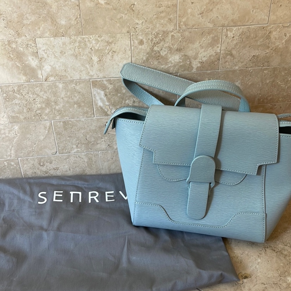 Senreve Small Leather Backpack Tote